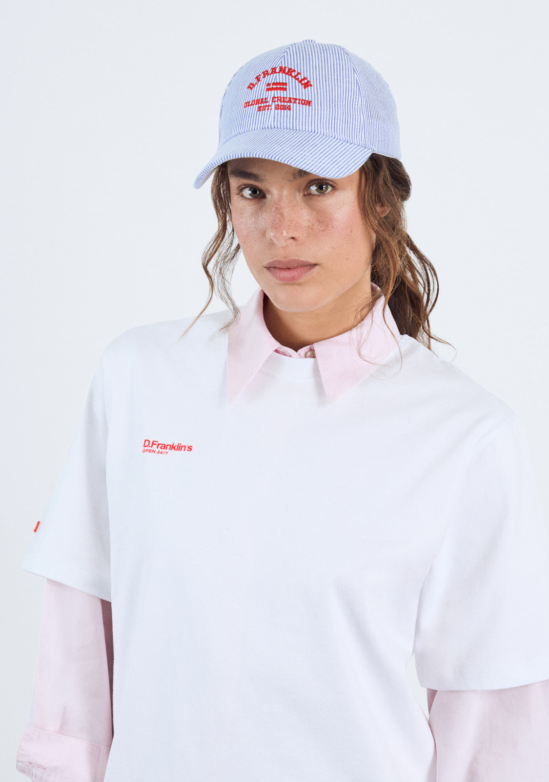 D.Franklin Team Stripes Cap Blue