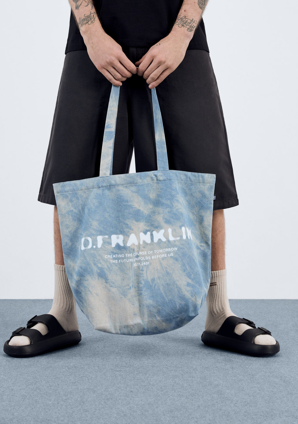 Tomorrow Tote Bag Washed Denim
