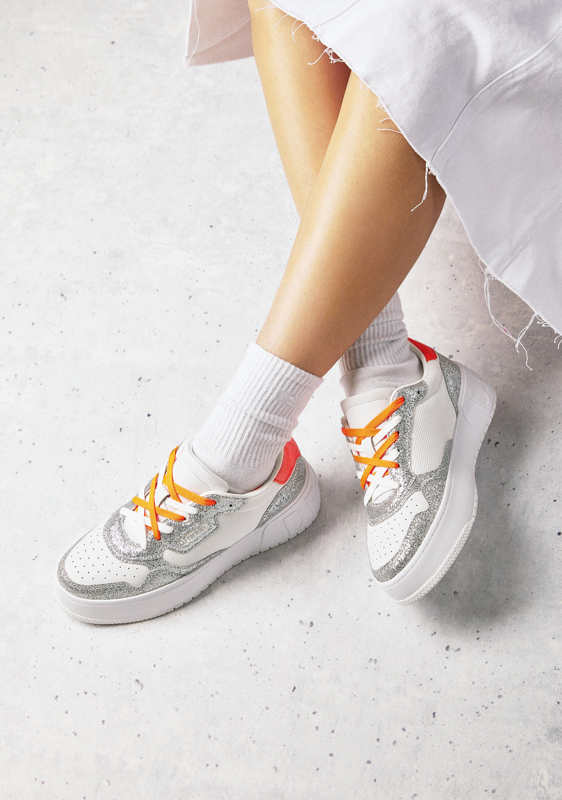 Court Basic Mesh Glitter Silver