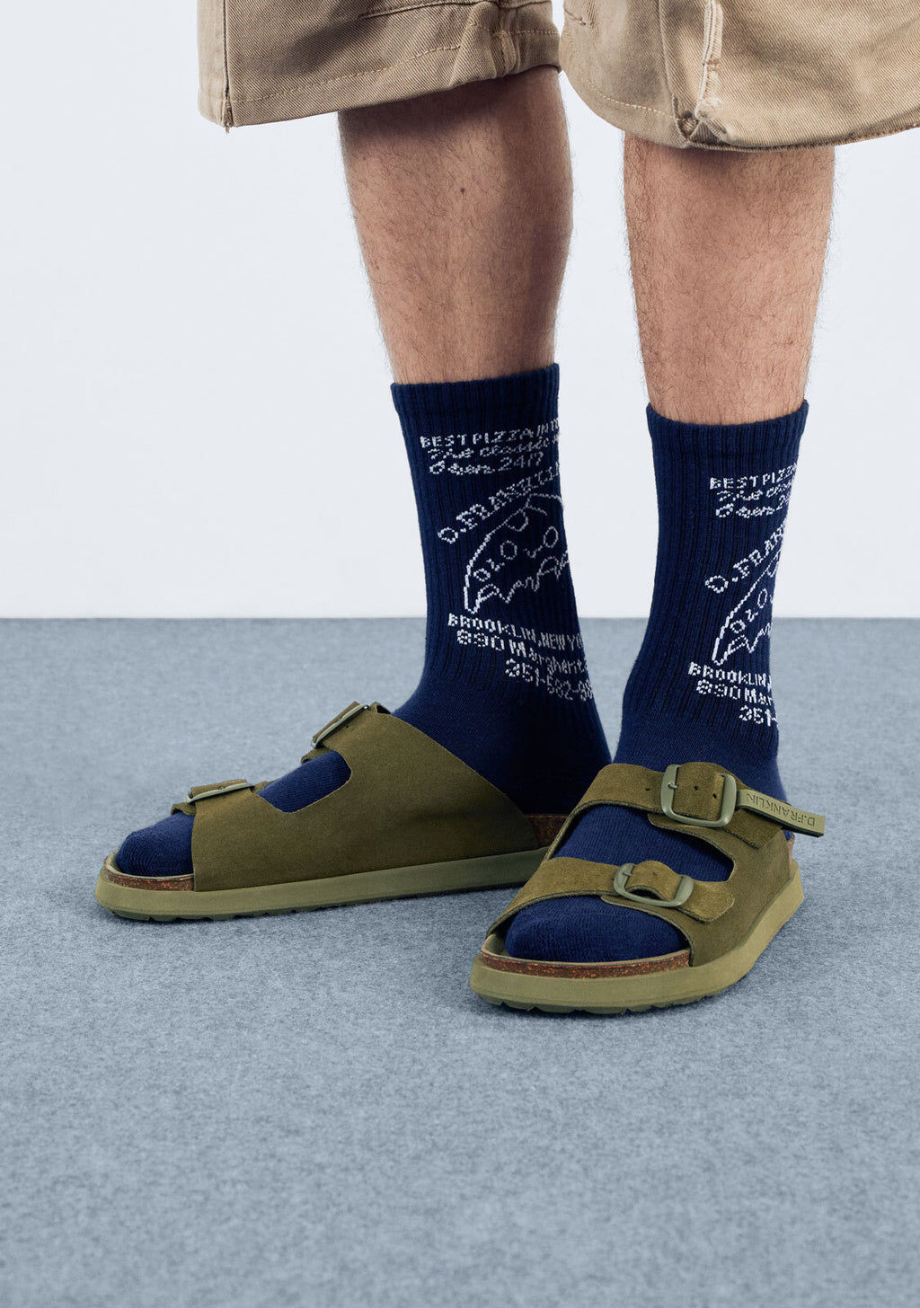 Vibe Sandals Buckle Dark Khaki