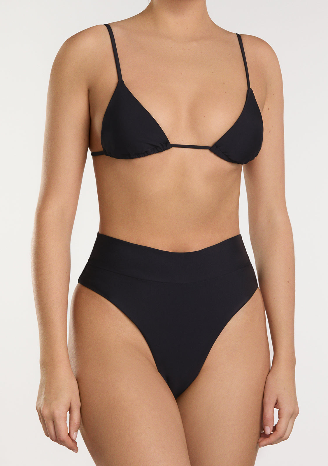 Kai Top + Kalea Bottom Black Bikini