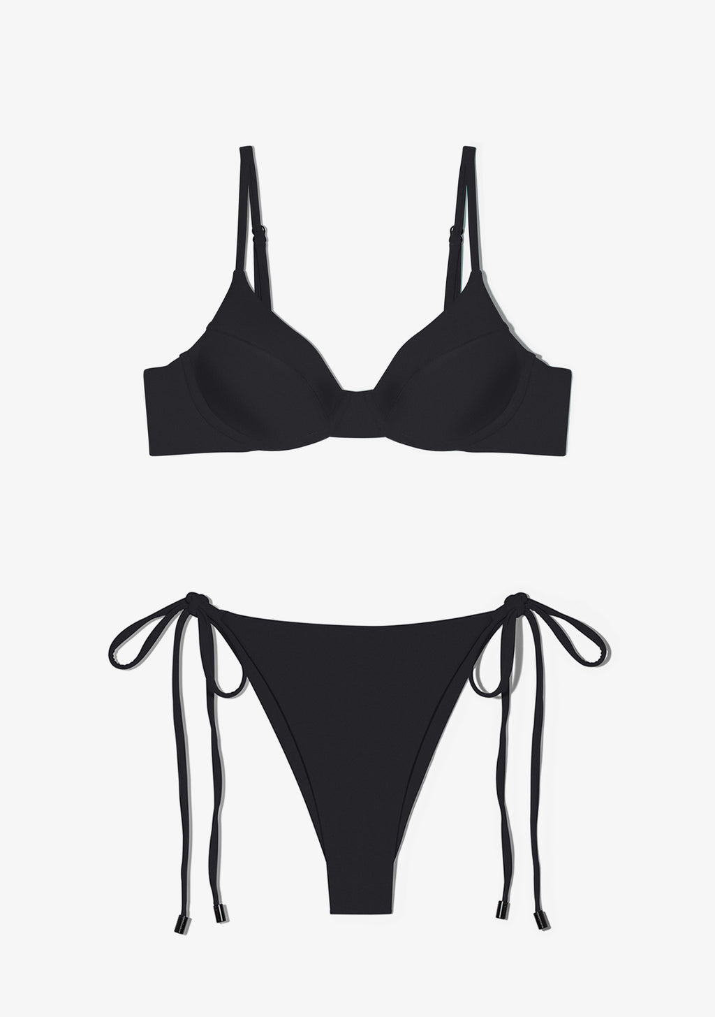 Masha Top + Lilo Bottom Black Bikini