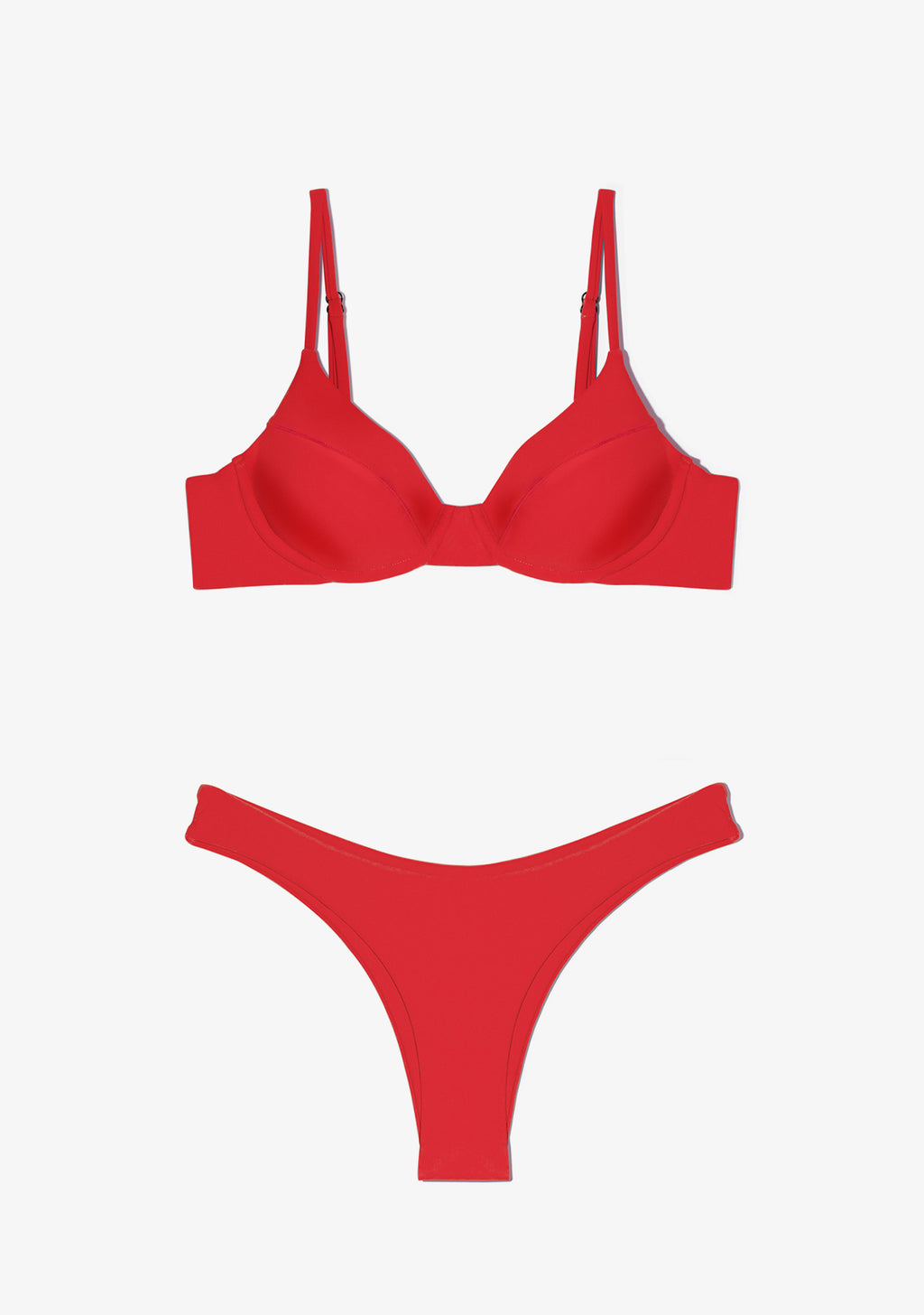 Masha Top + Ava Bottom Chili Red Bikini