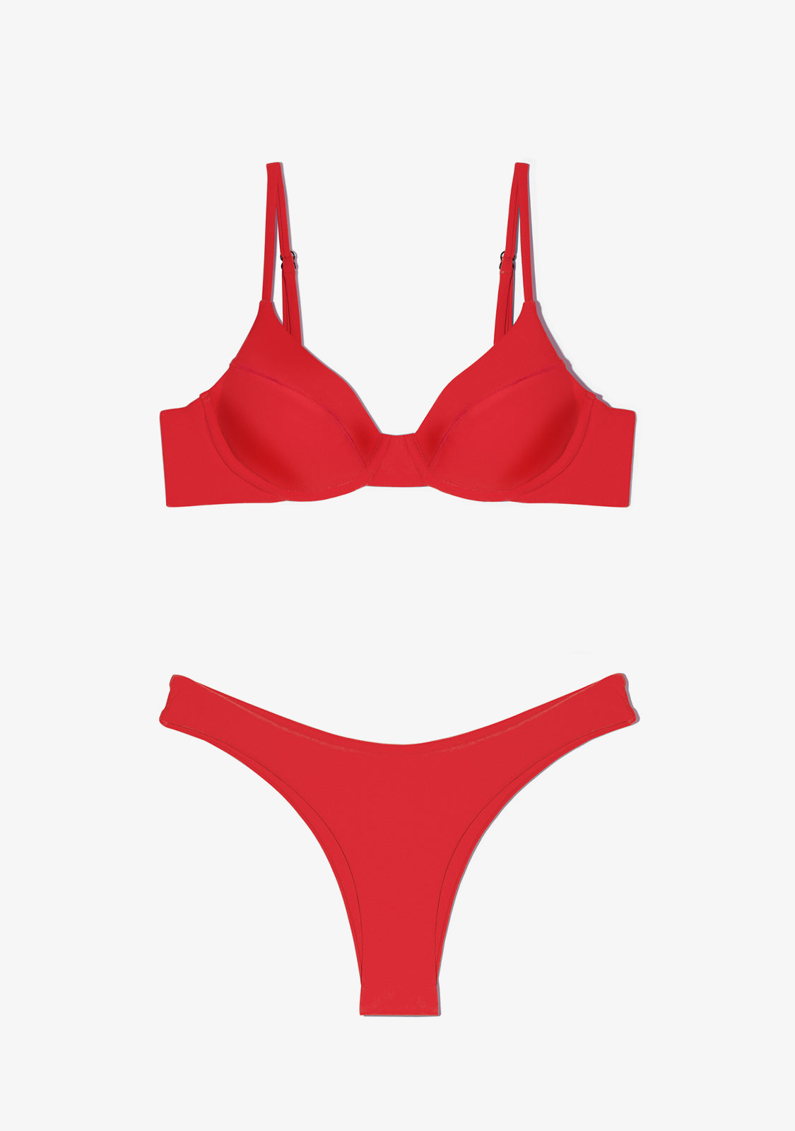 Masha Top + Ava Bottom Chili Red Bikini
