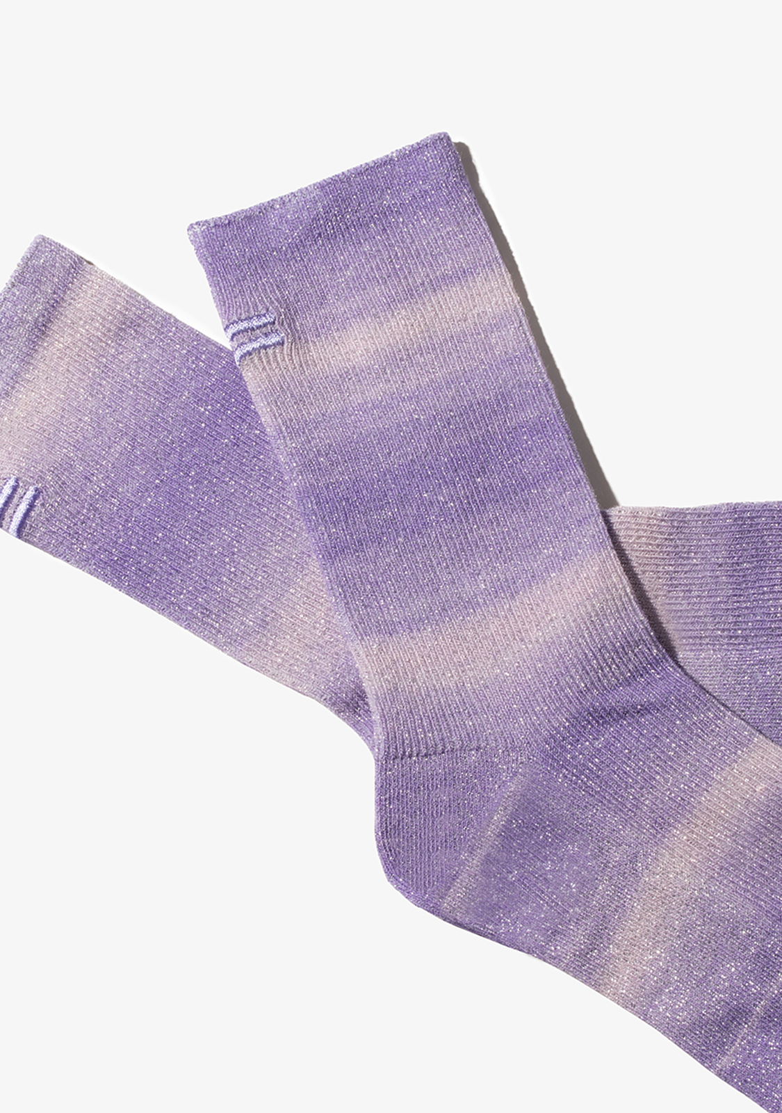 Glitter Socks Gradient Purple