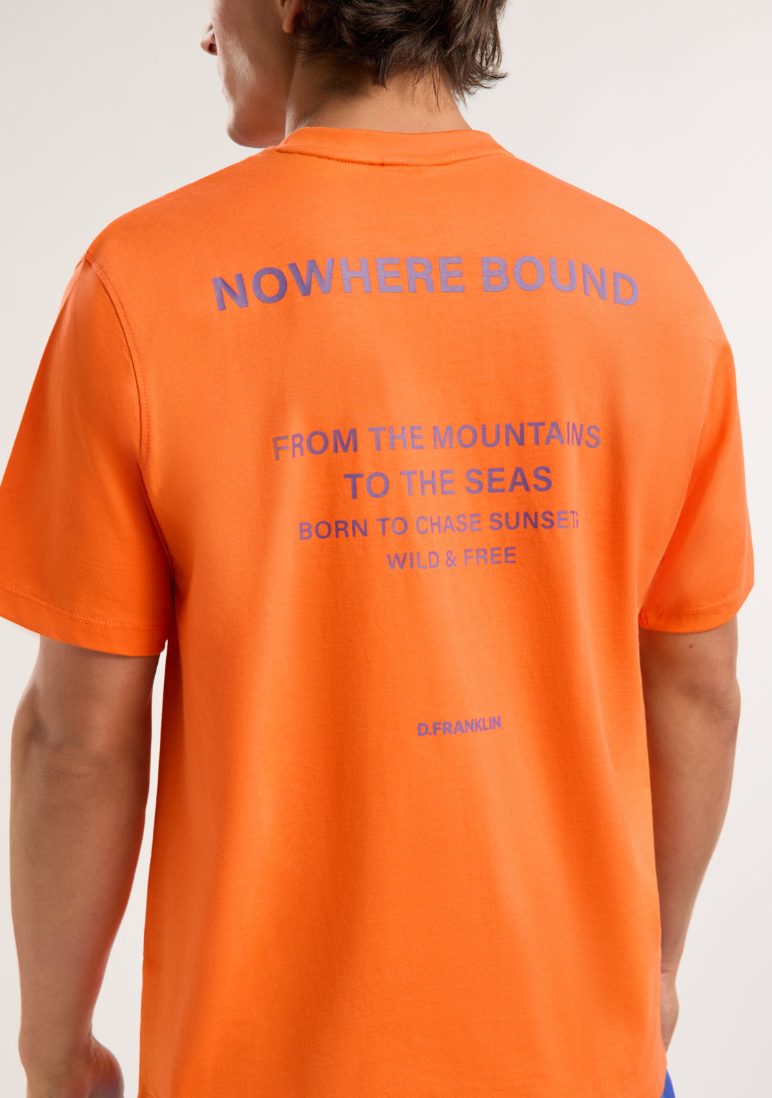Nowhere Bound T-Shirt Orange / Purple