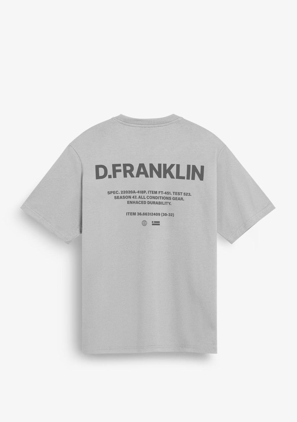 Worldwide Tee Ice Grey