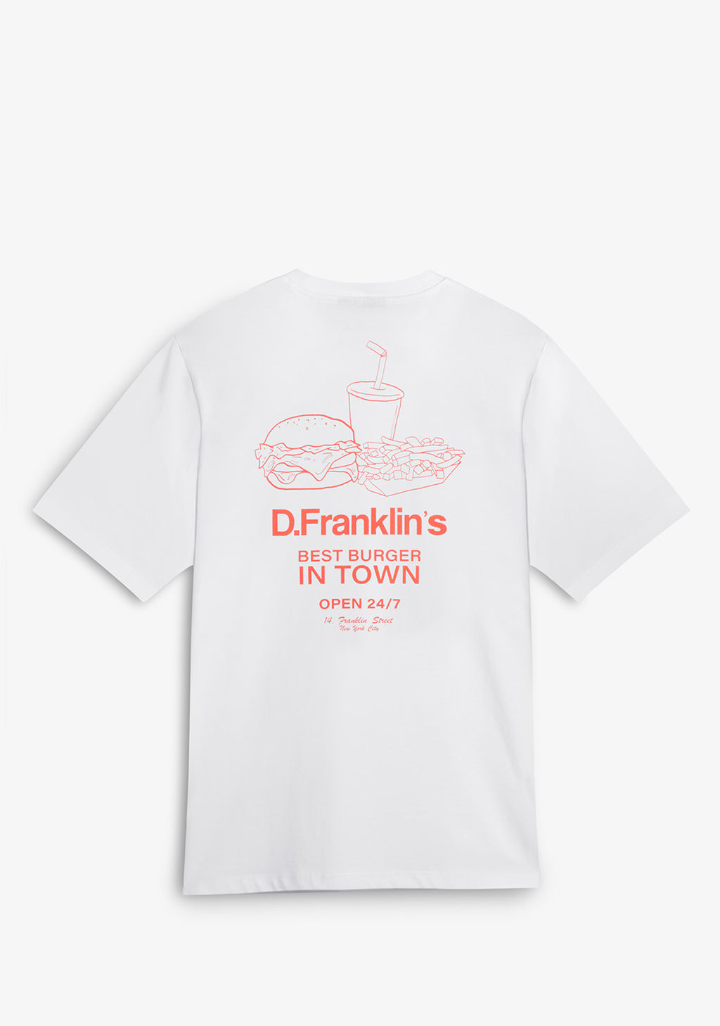 Best Burger T-Shirt  White / Orange