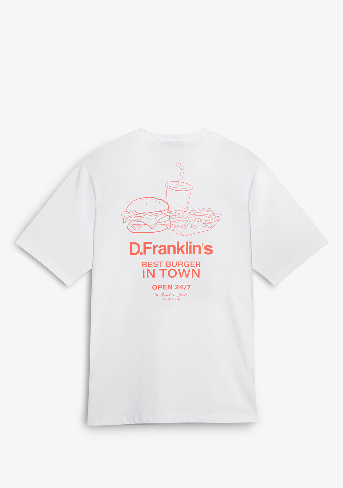 Best Burger T-Shirt  White / Orange