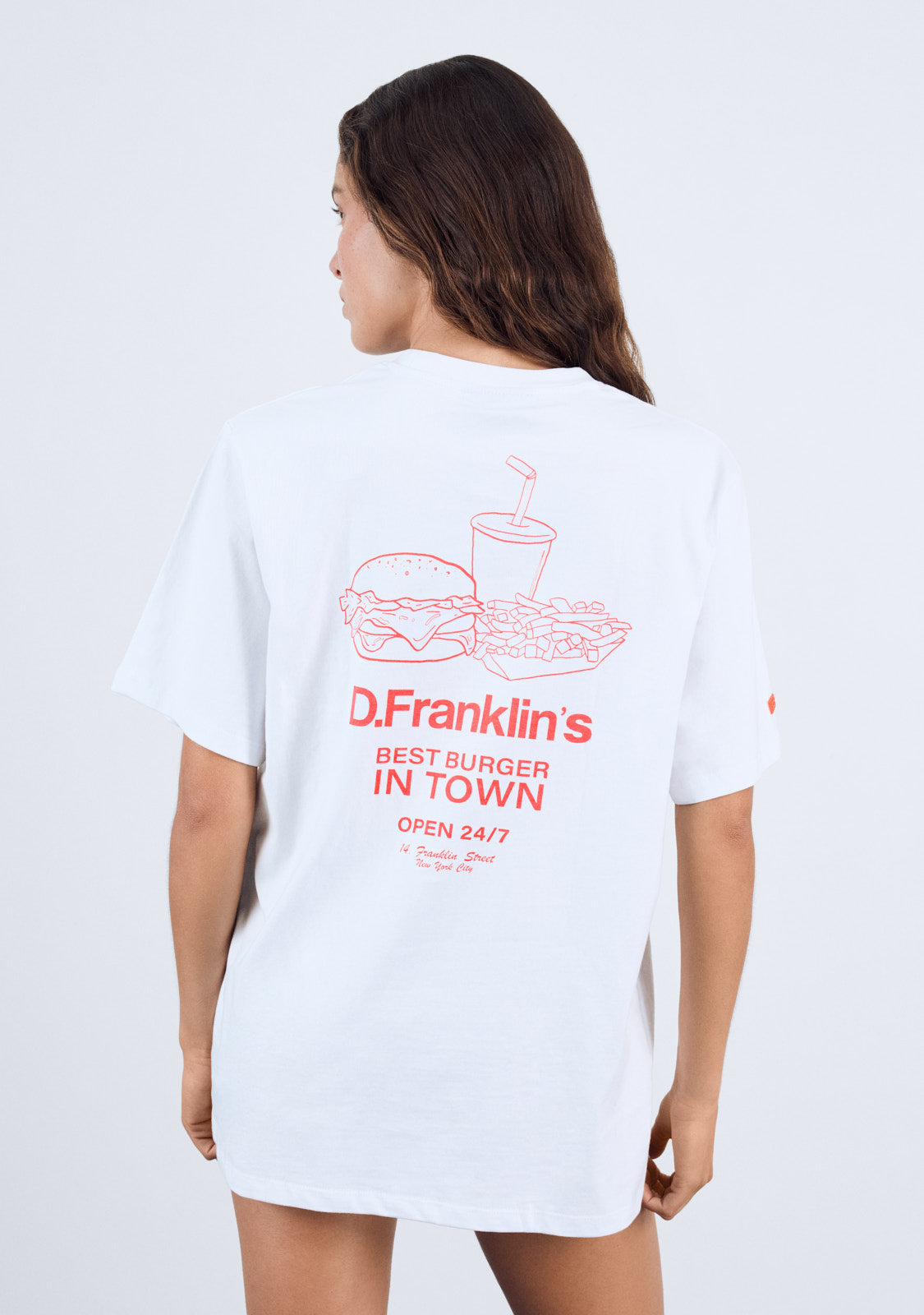 Best Burger T-Shirt  White / Orange