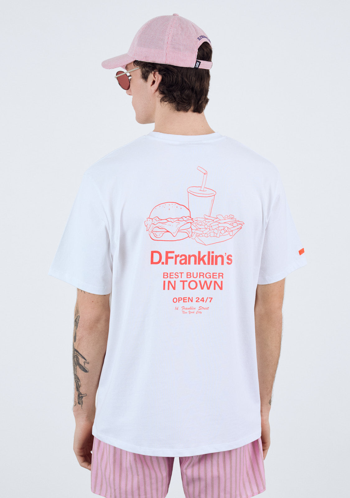 Best Burger T-Shirt  White / Orange