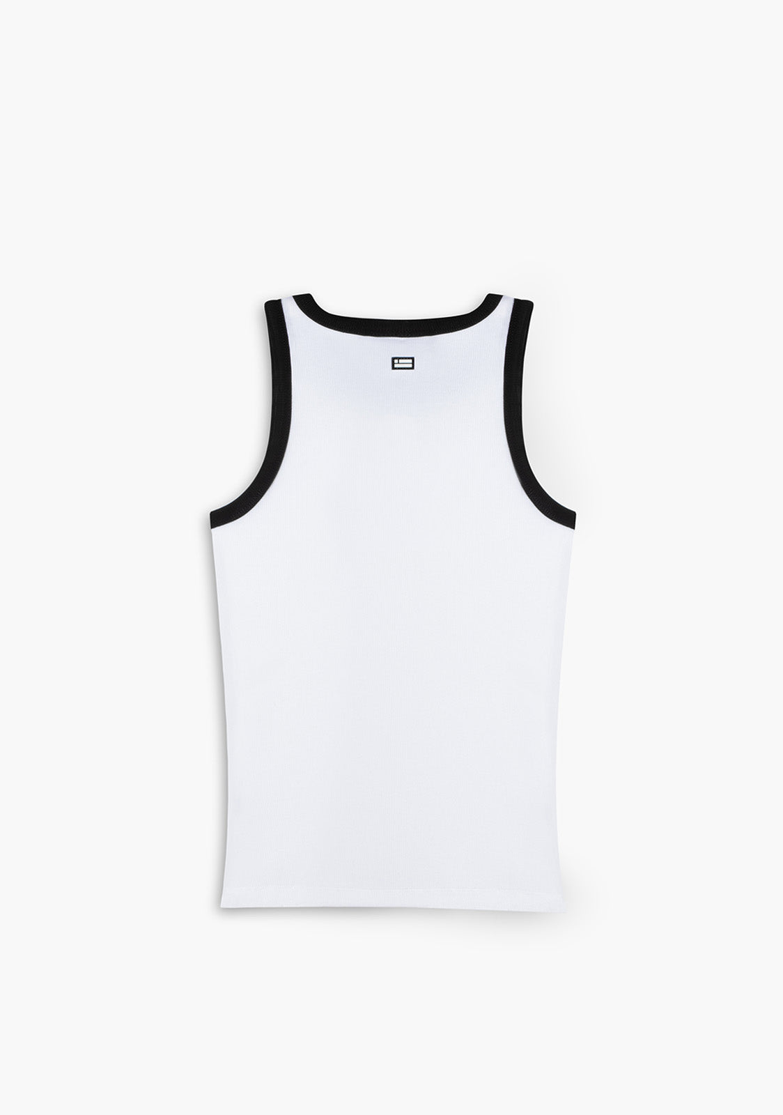 Rib Tank Top White / Black