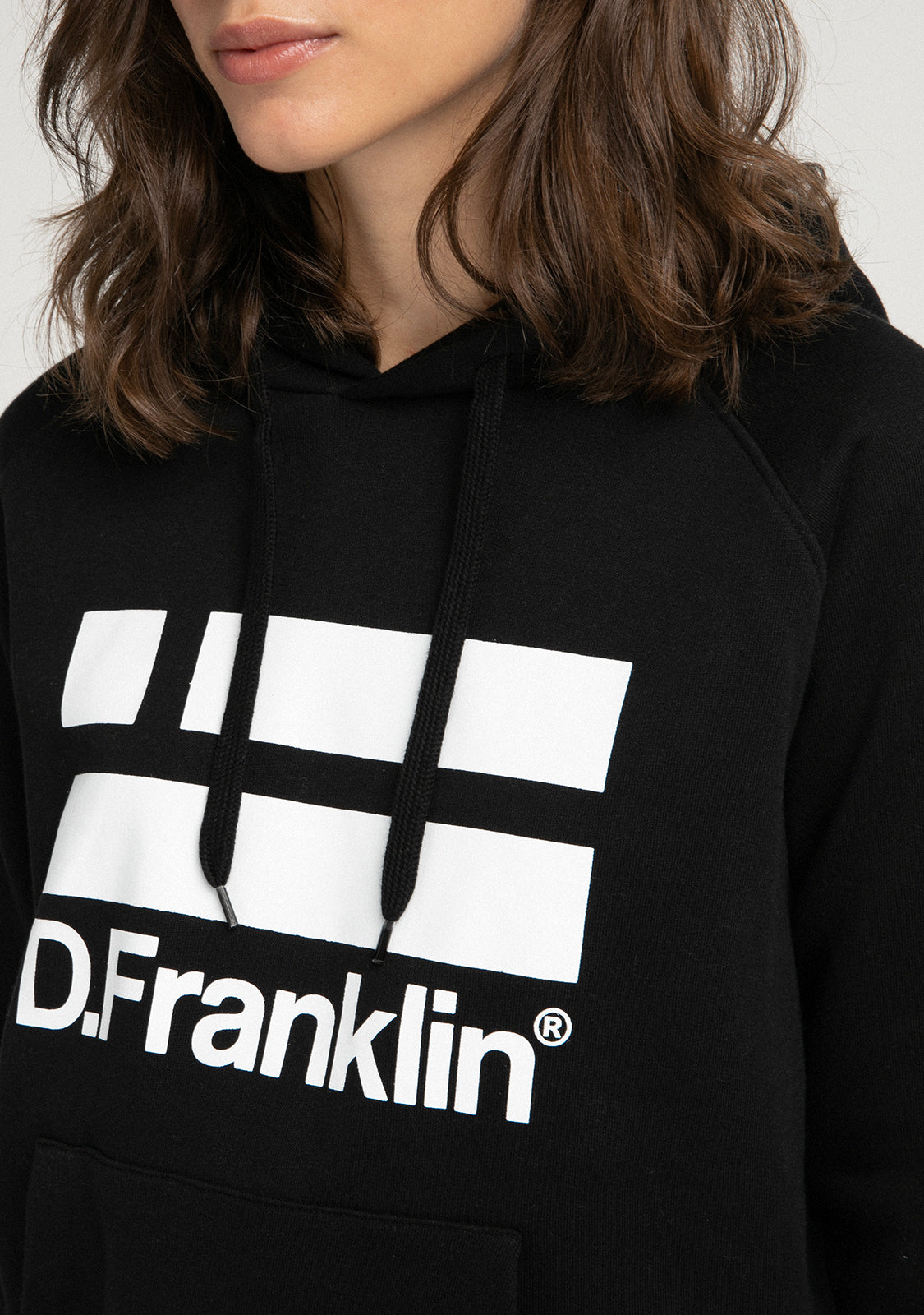 Hoodie Logo White / Black