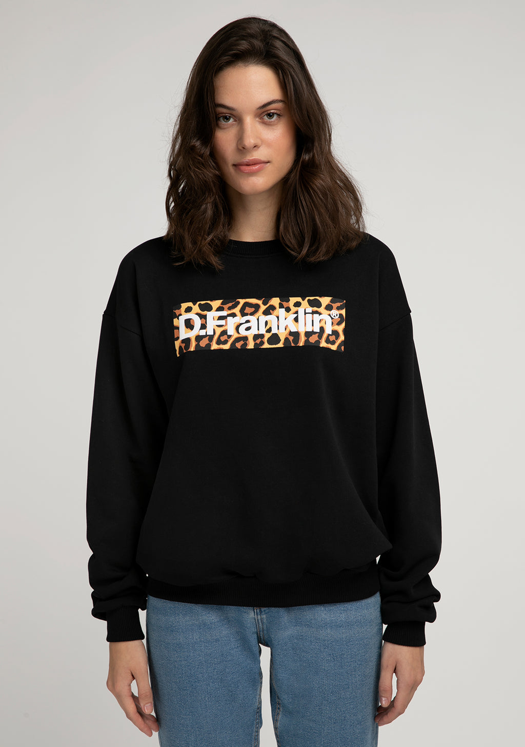 Sweatshirt Oversized Leo Black