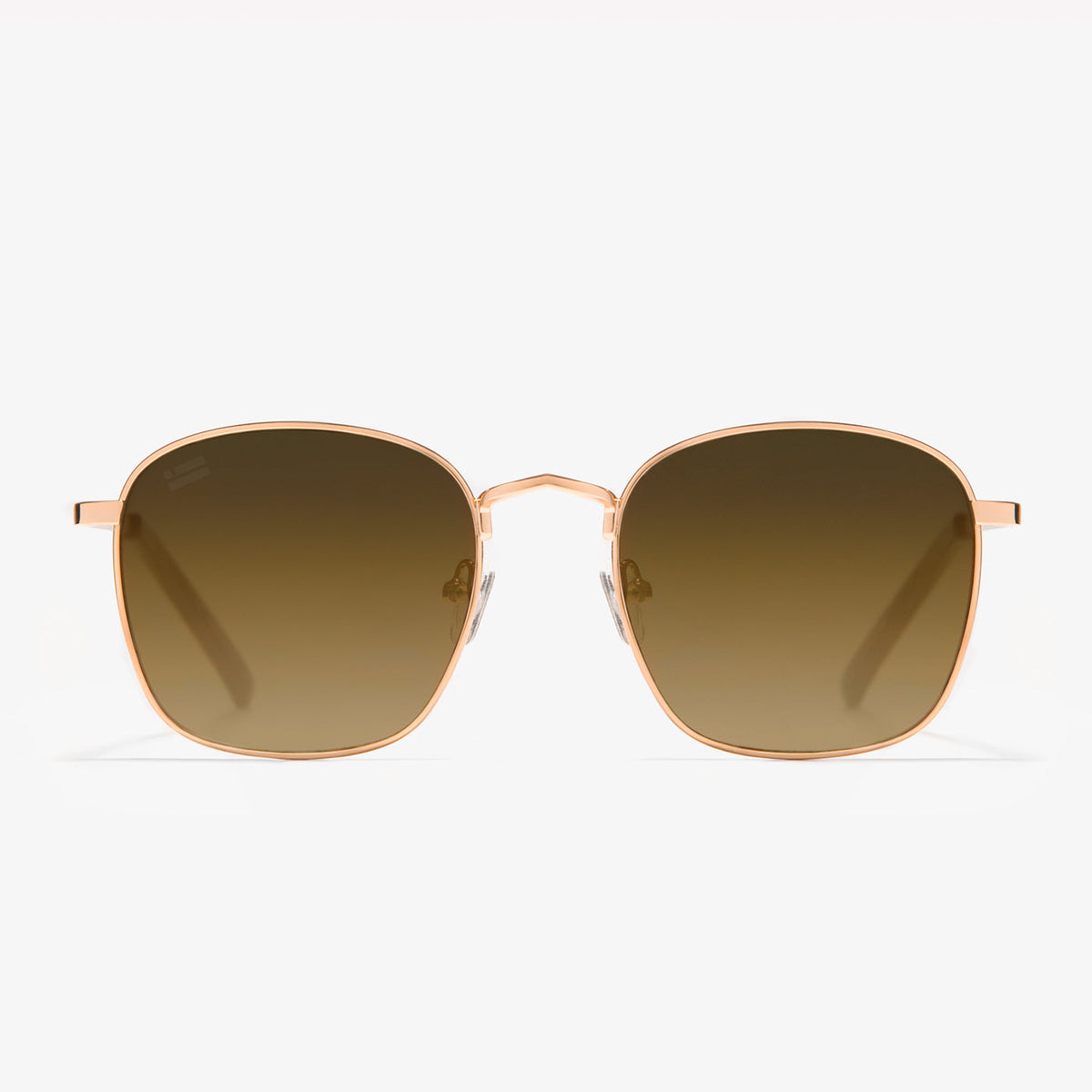 Classic Metal Square Rose Gold / Grad Brown