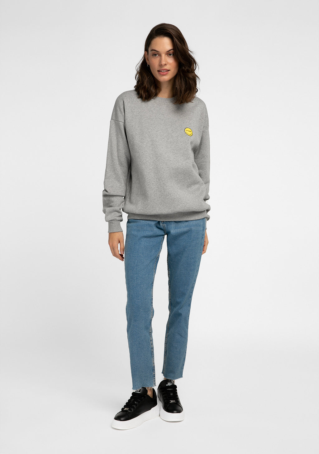 Sweatshirt Smiley Female Grey
