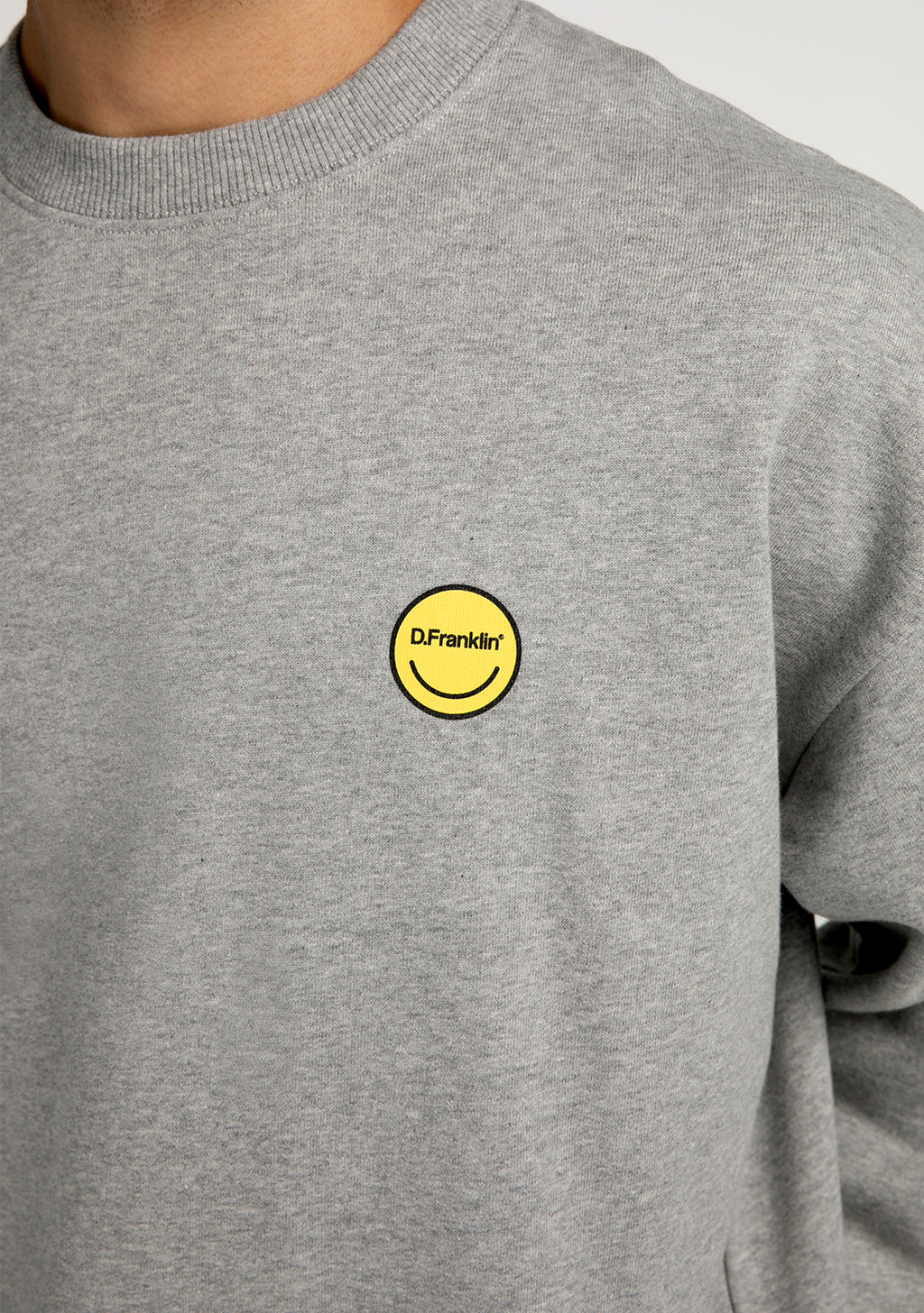 Sweatshirt Smiley Grey