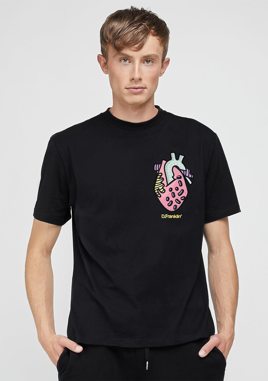 T-Shirt Heart Black