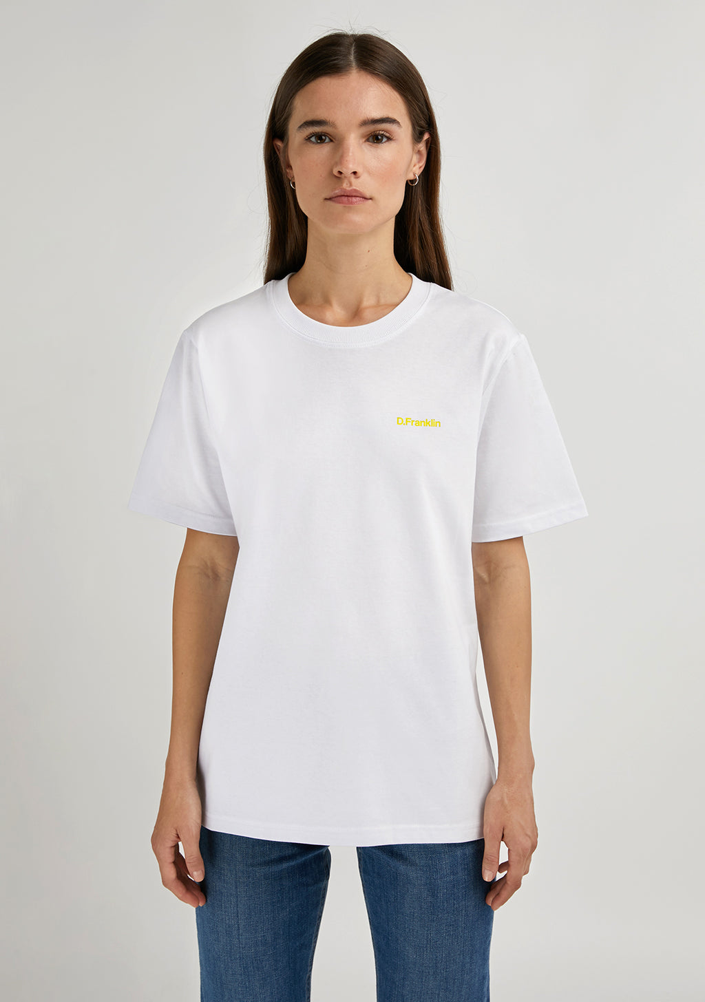 Social Club T-Shirt White / Yellow