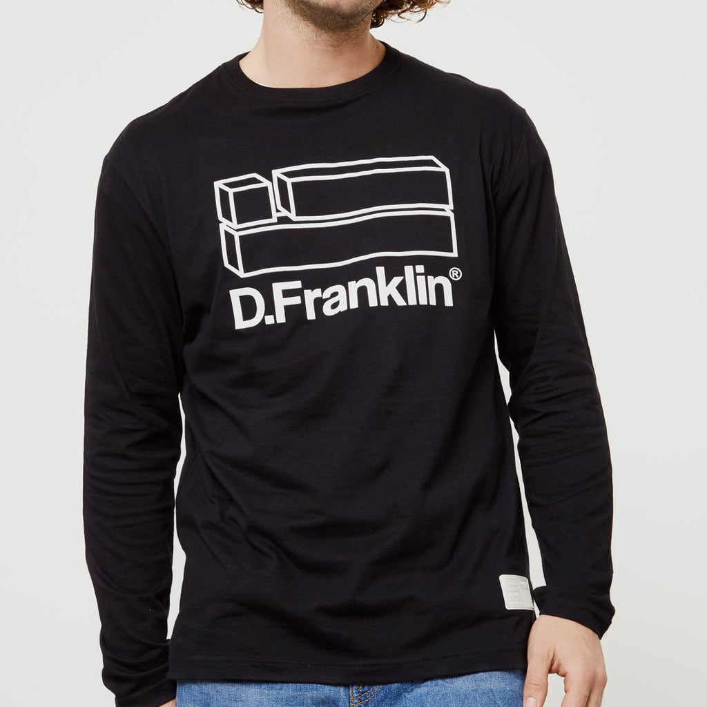 Flag Long Sleeve T-Shirt Black