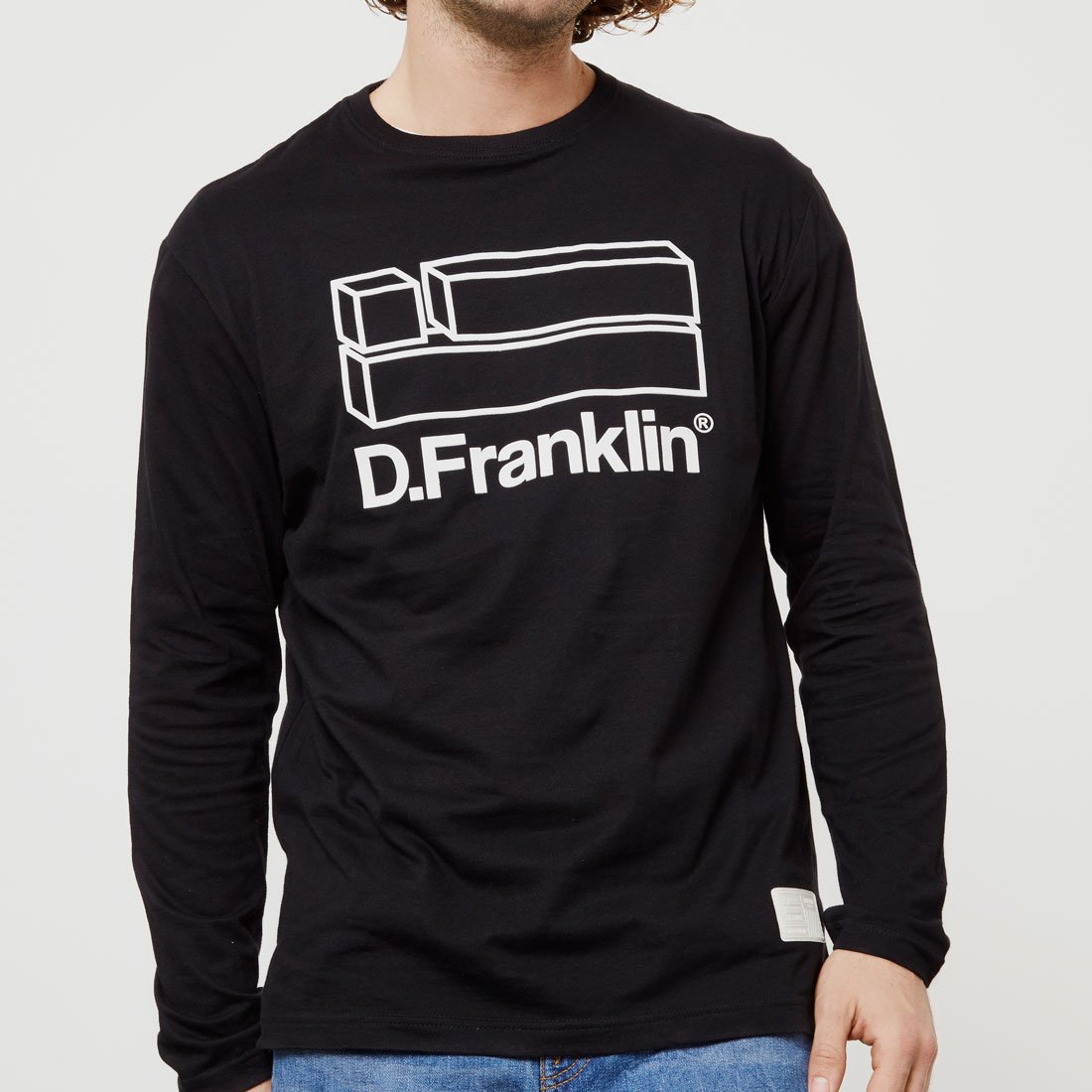 Flag Long Sleeve T-Shirt Black