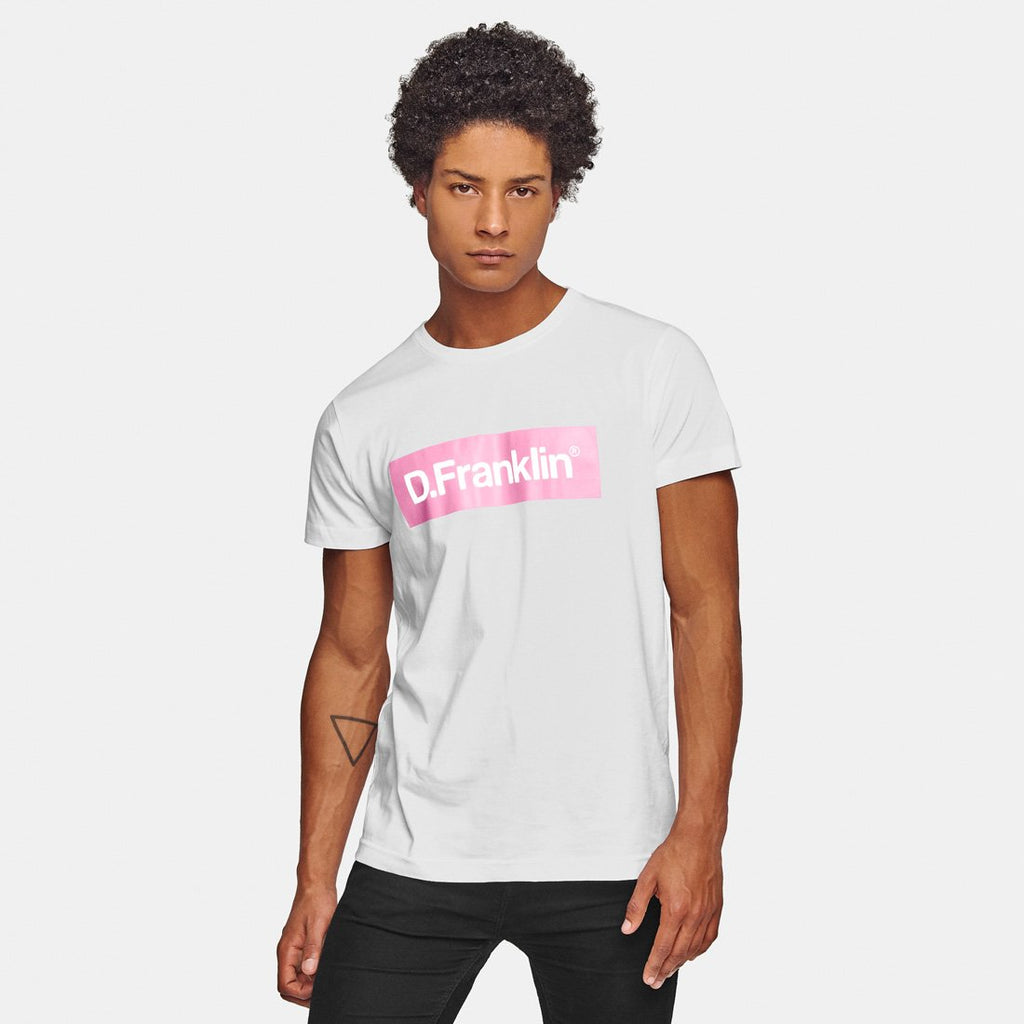 Pink / White Rec White Tee