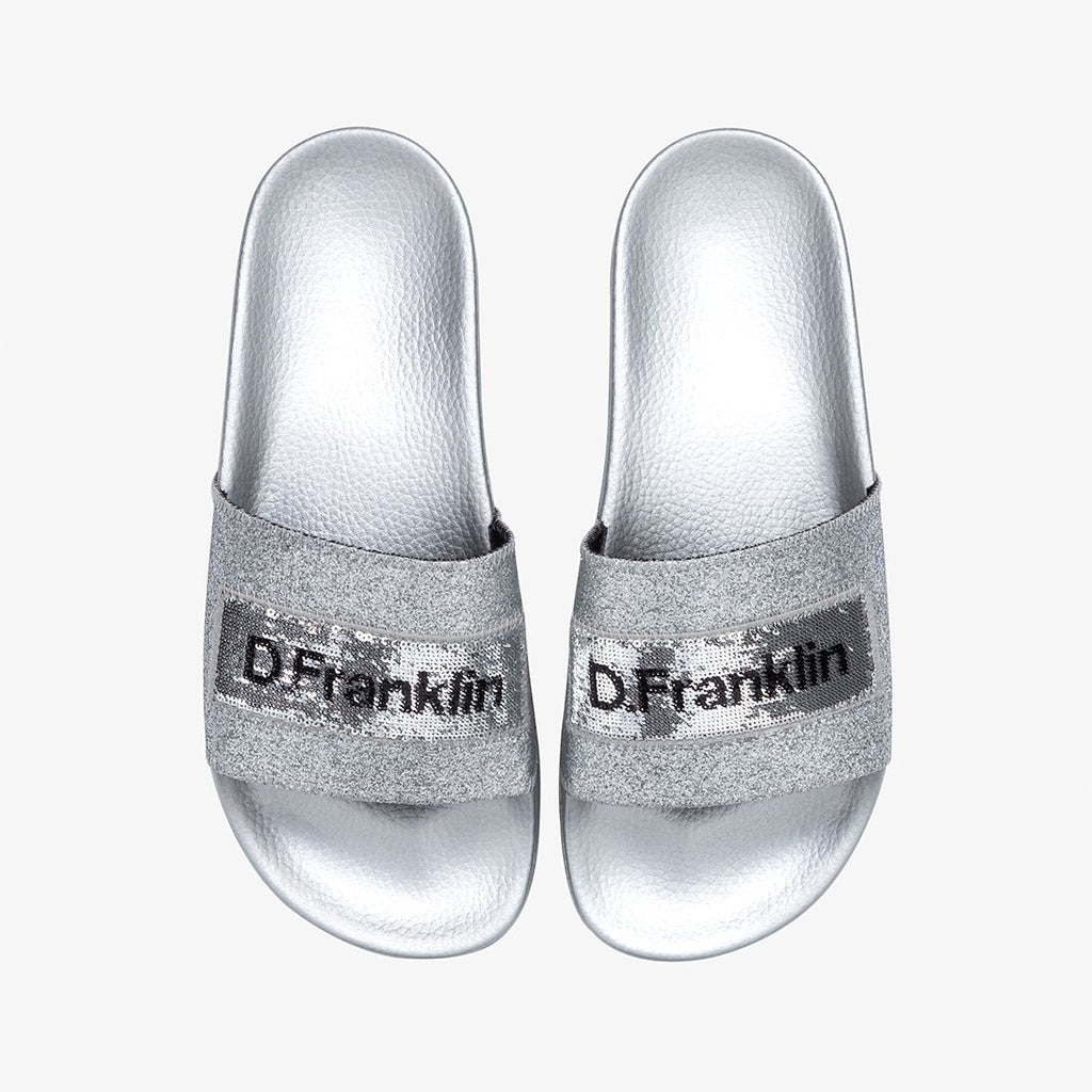 Sequins Slide Silver