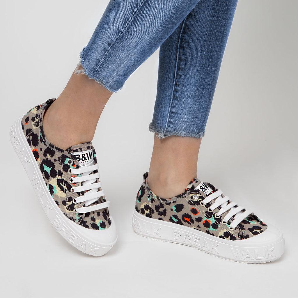 Sneaker Wicker Leopard