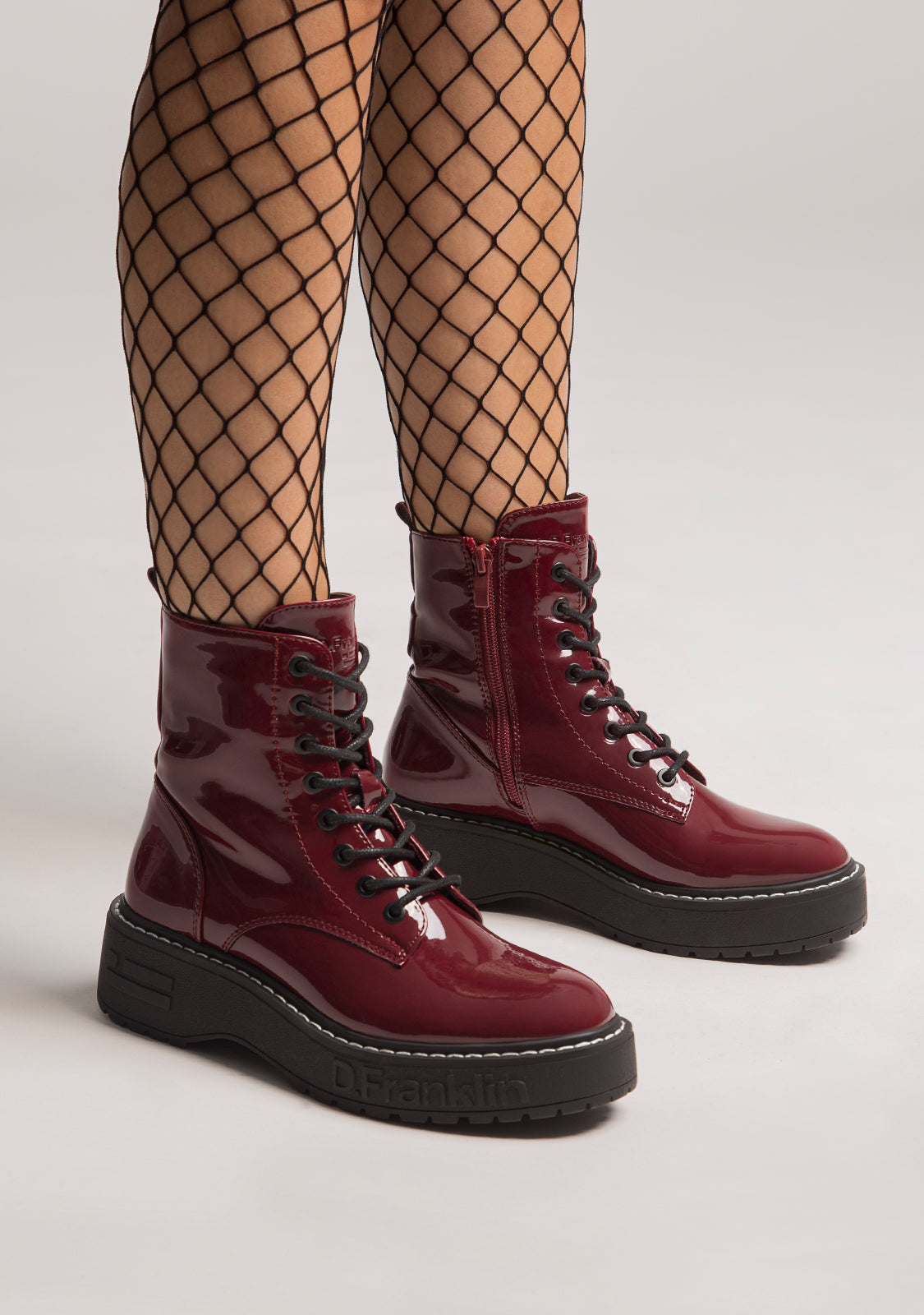 Gumme Track Patent Burgundy