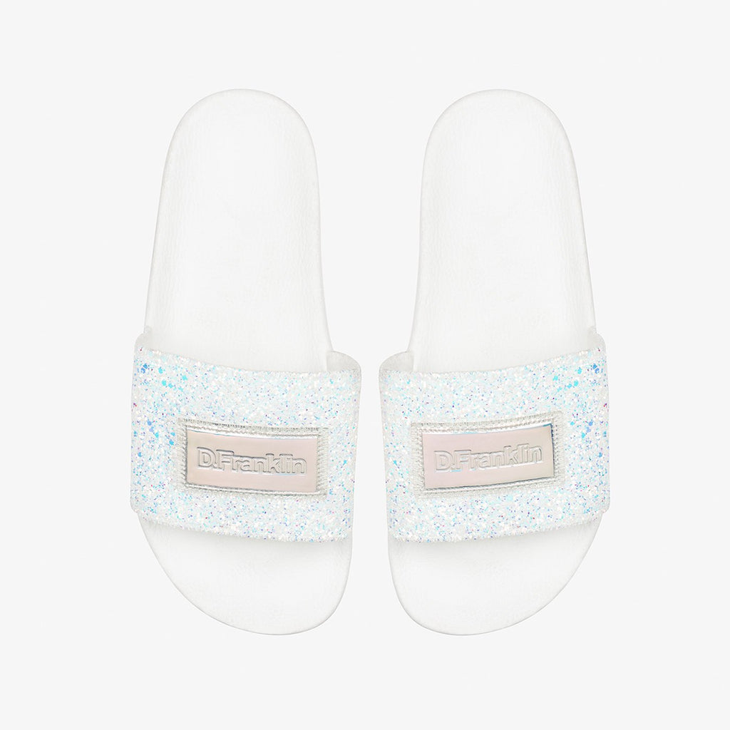 Sequins Slide White