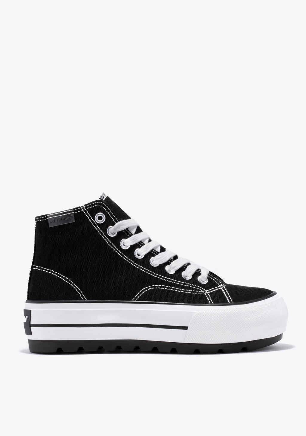One Way Track Canvas Basic Black