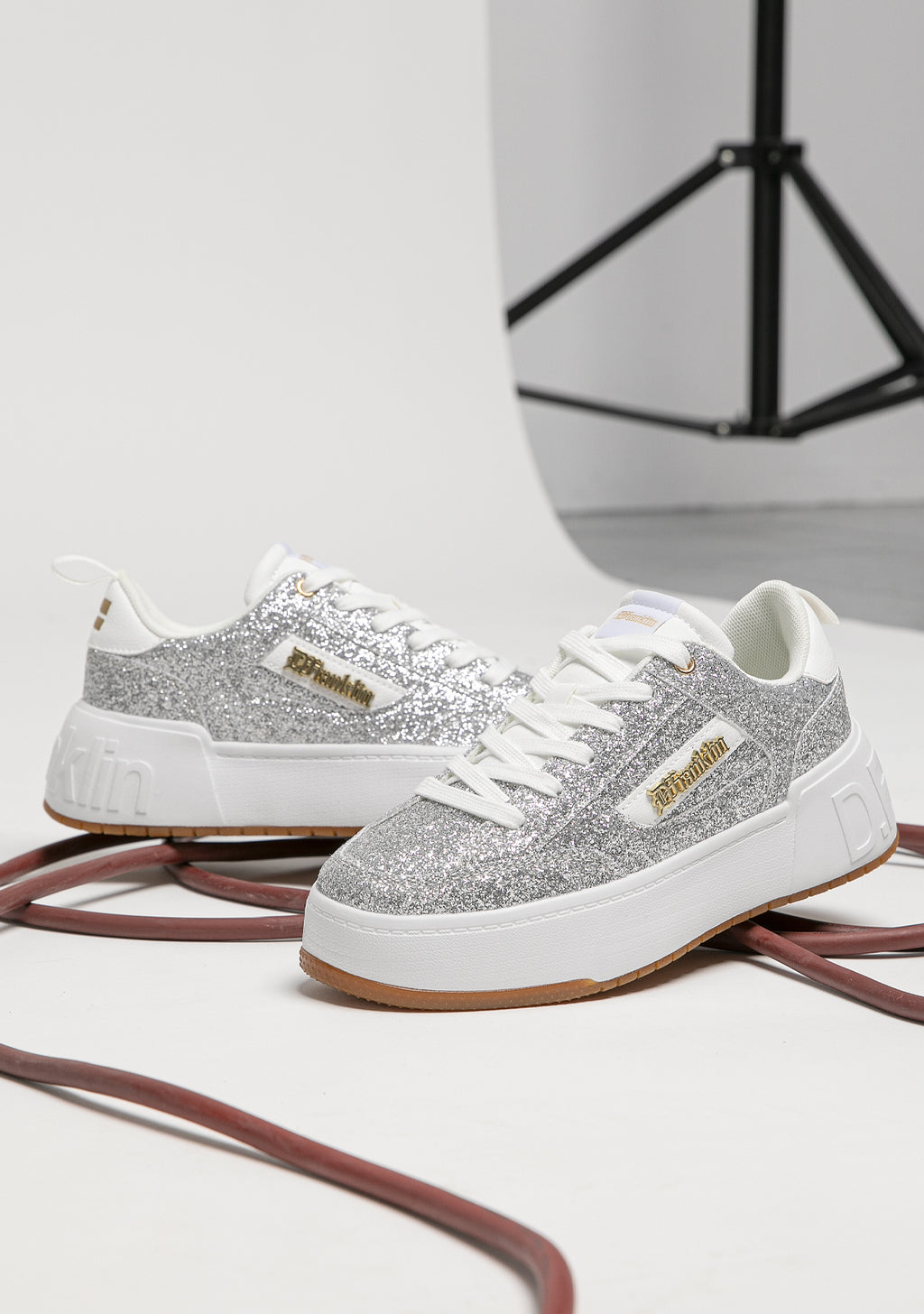 Low Court Glitter Silver