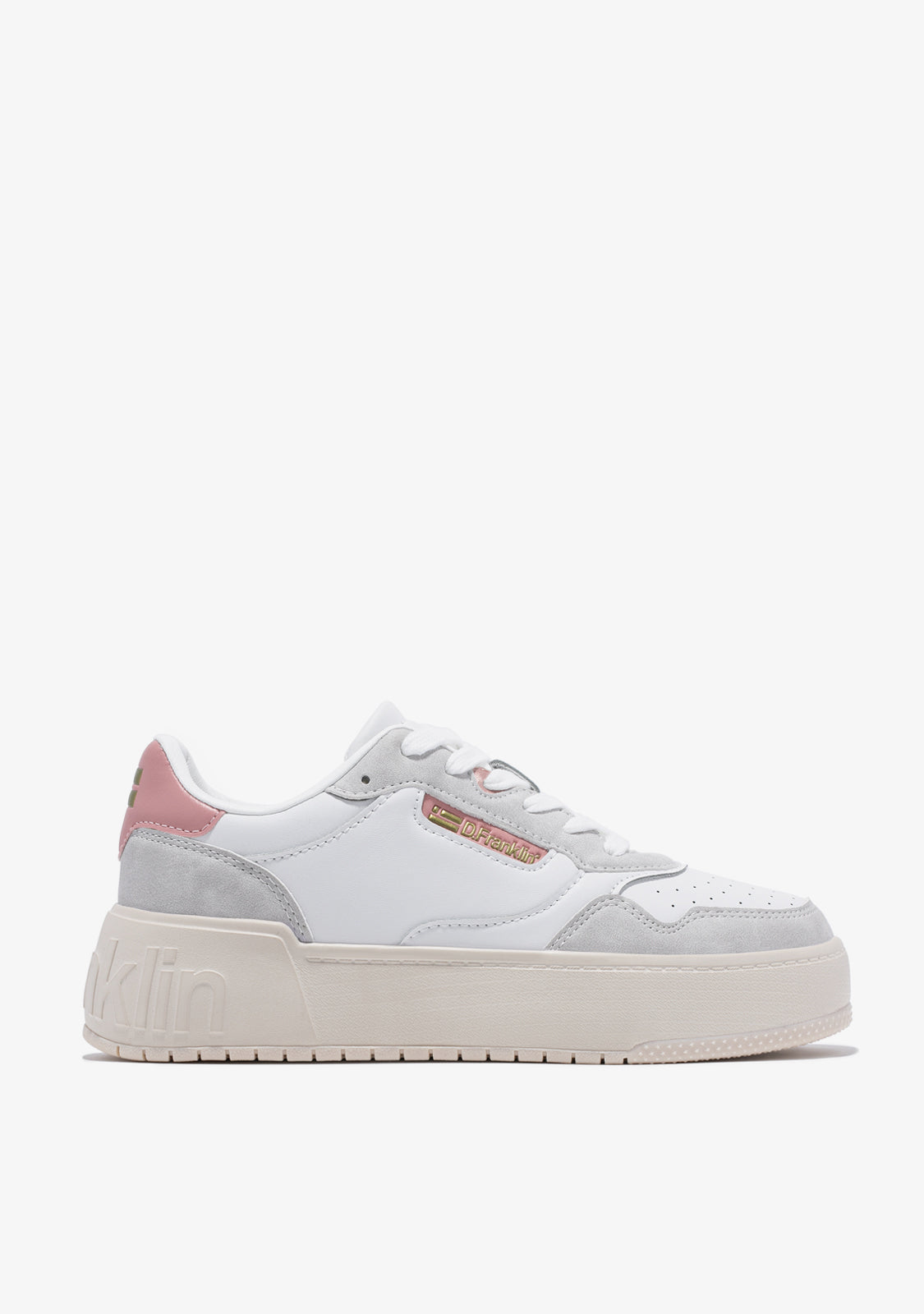 Low Court Basic White / Pink
