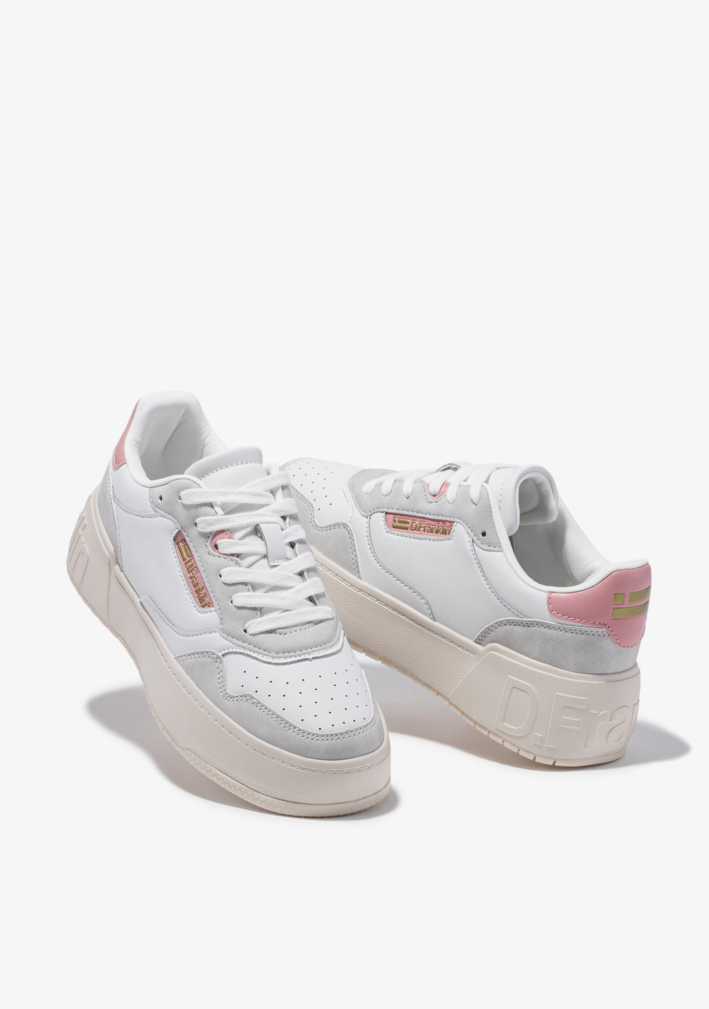Low Court Basic White / Pink