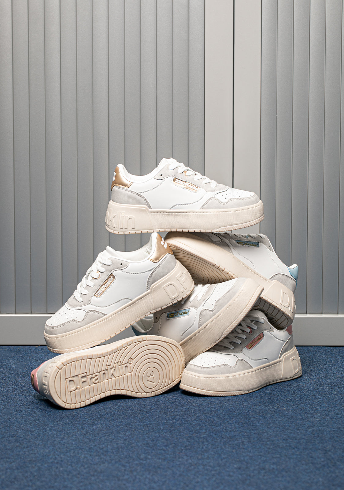 Low Court Basic White / Pink