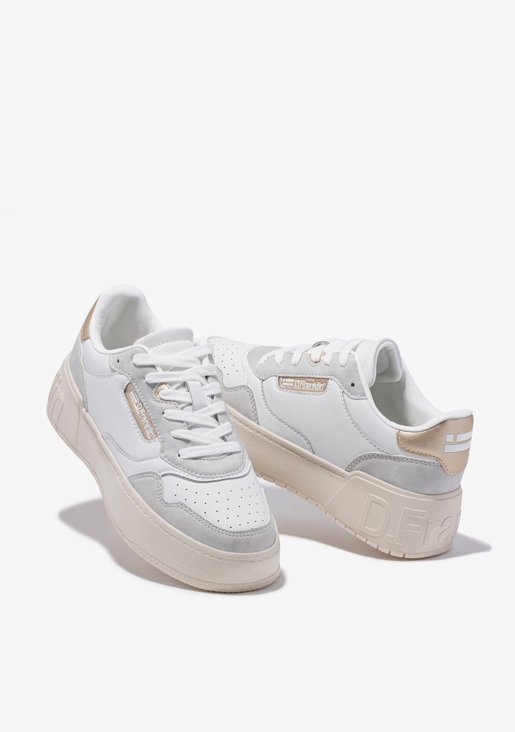 Low Court Basic White / Rose Gold