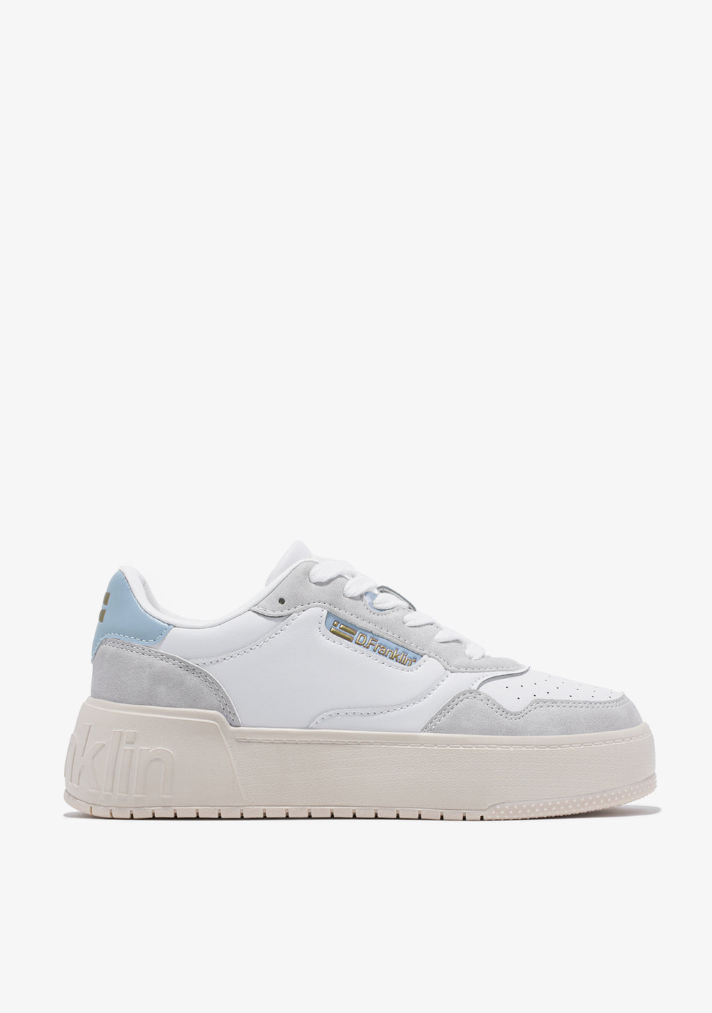 Low Court Basic White / Blue