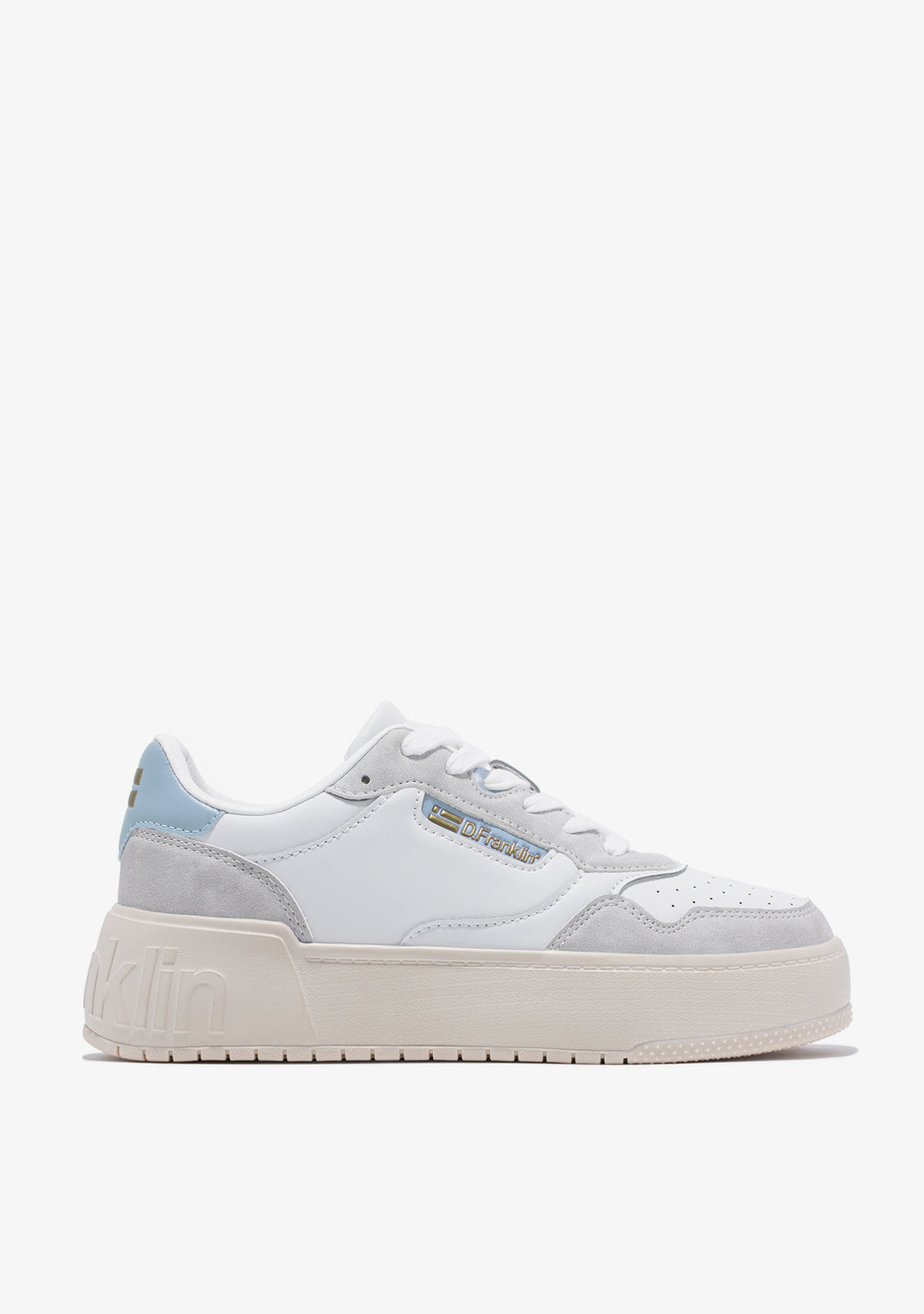 Low Court Basic White / Blue