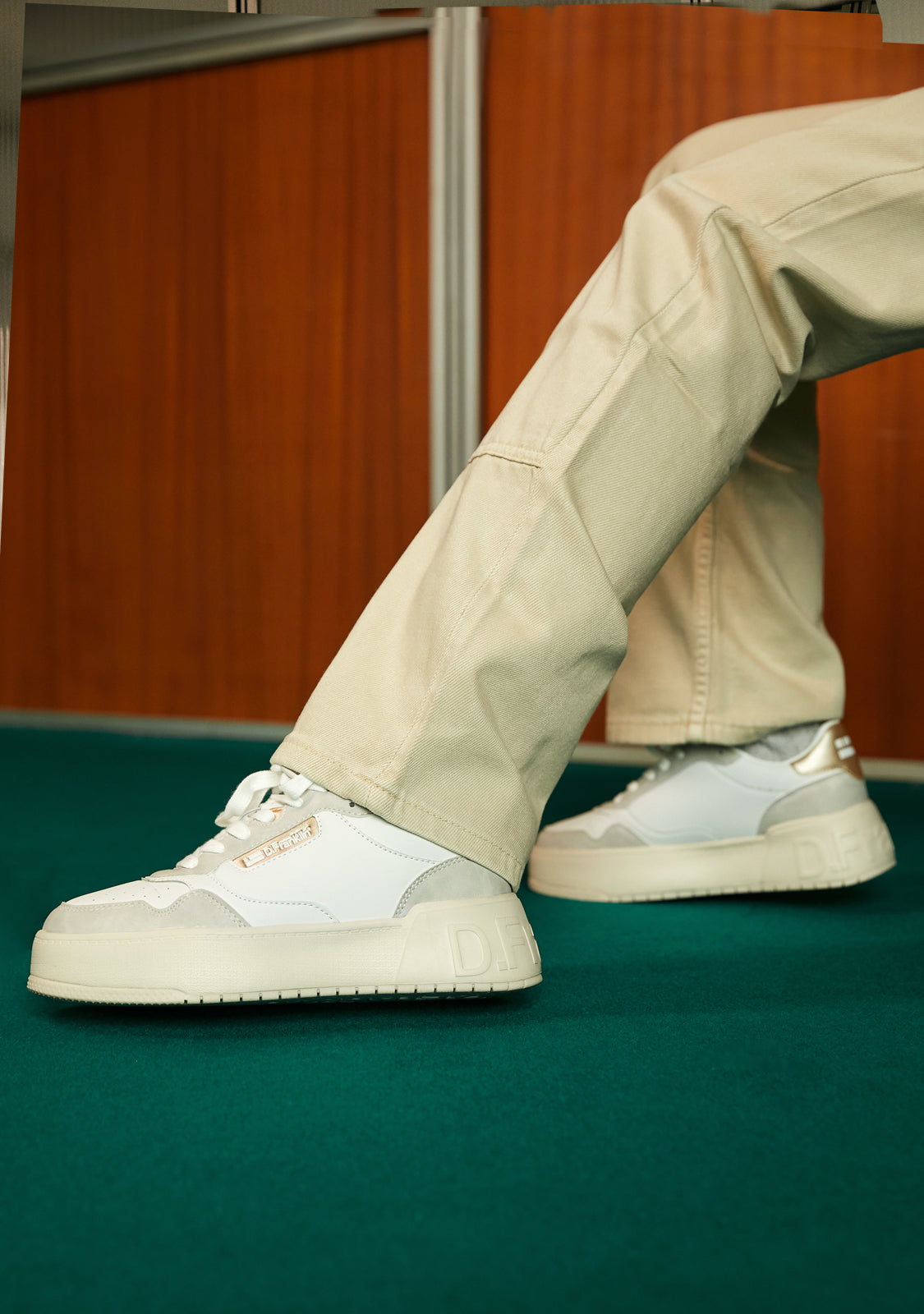 Low Court Basic White / Rose Gold